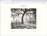 Cain Vineyard & Winery web design