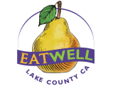 Logo and branding for Be Well Lake County CA; illustration adaptation, Lillian Rubie
